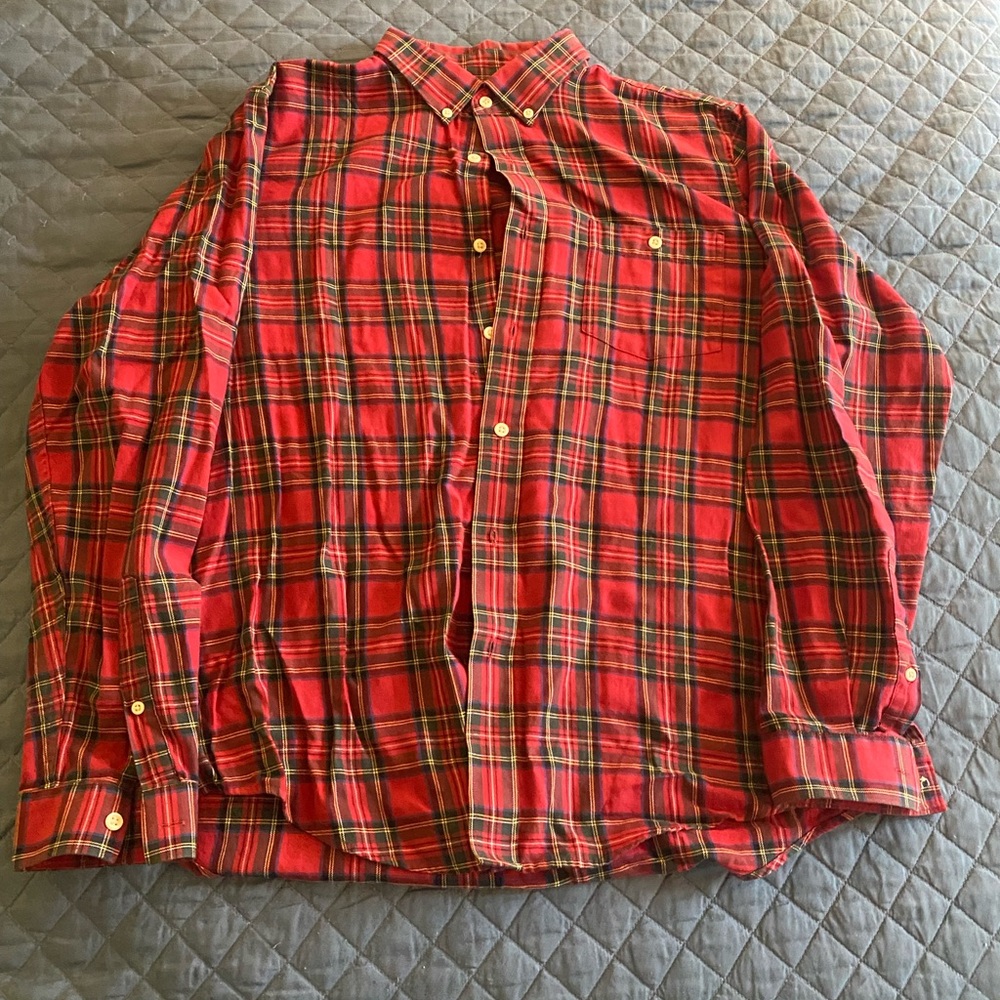 Men’s Boast Button Down Sz L plaid